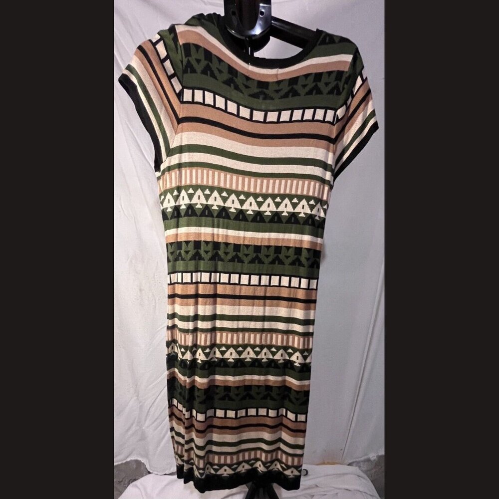 women's olive green dress 2x